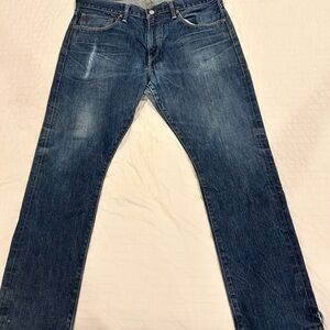 Polo Ralph Lauren Men's Dark Blue Straight Jeans 36 x 30